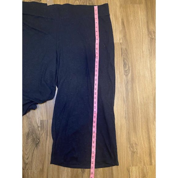 NWT PureJill Woman's Easy Knit Crop-Wide Leg Linen Blend Pants Stretch 4X - Picture 3 of 5